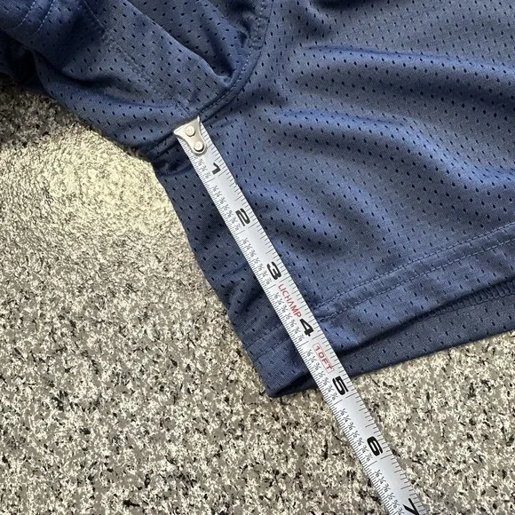 Abercrombie & Fitch Mesh Shorts Mens Small 5" Blue Pockets Gym Side Stripe - Picture 8 of 8